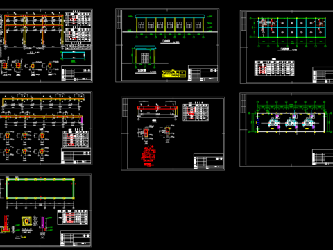  某水电站厂房cad施工图 