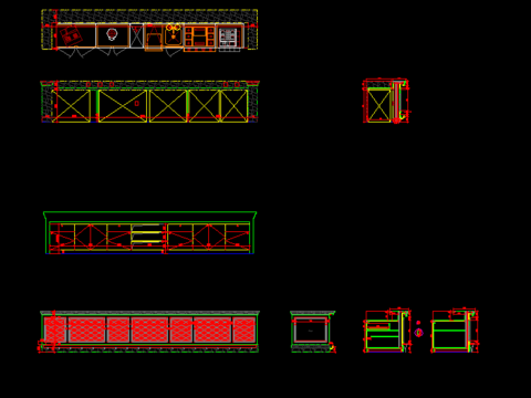  酒吧吧台CAD图库 