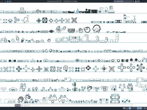  CAD室内常用平面cad图库 