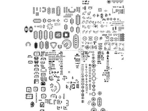  标准平立面图库 