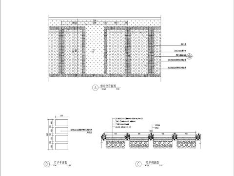  标准停车位CAD平面图 