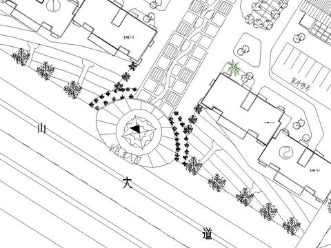  江信花園規(guī)劃總平面cad施工圖 