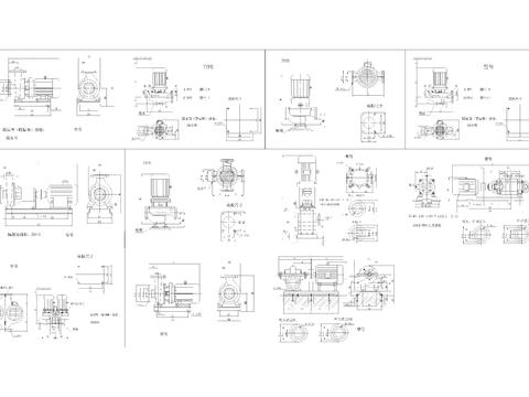  水泵CAD施工图 