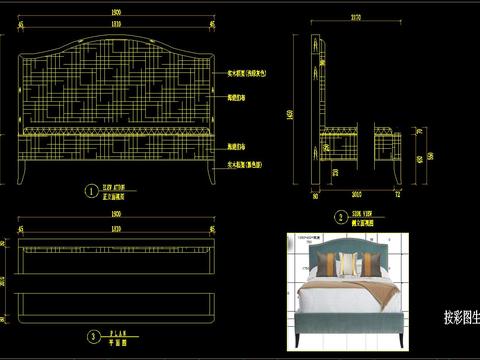  欧美家具节点大样 