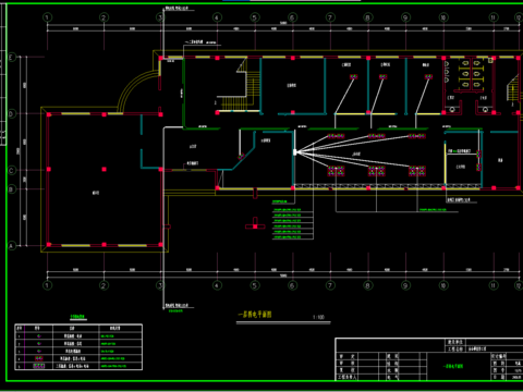  办公楼电气CAD施工图 