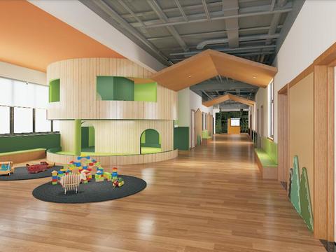  幼儿园室内cad施工图 