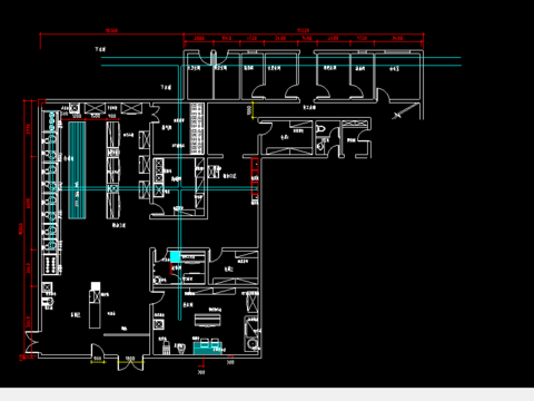  星级酒店厨房平面图纸 