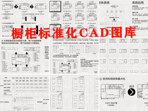  橱柜标准化CAD施工图 