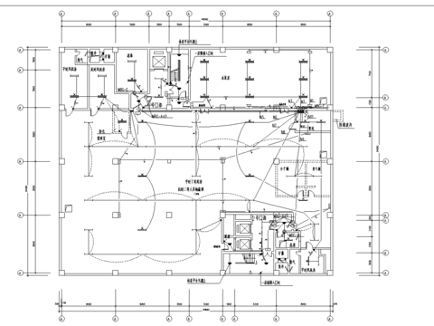  地下人防车库全套电气CAD图 