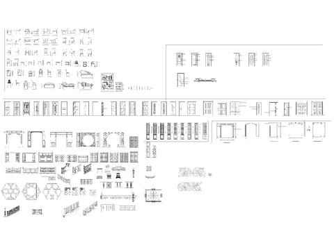  软装家具cad图库 