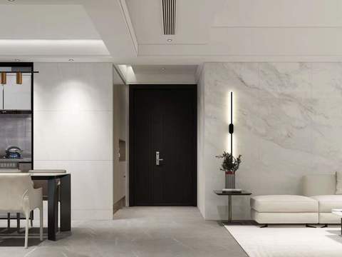  150平现代简约轻奢样板房CAD施工图 