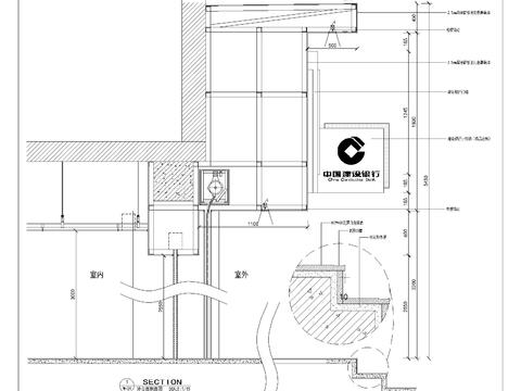  防火卷帘剖面节点大样 