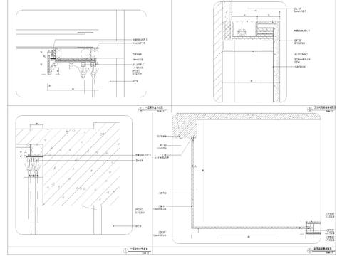 万科B1精装样板房cad施工图 