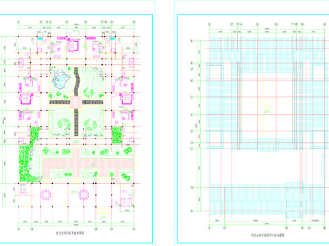  北京四合院建筑CAD平面图 