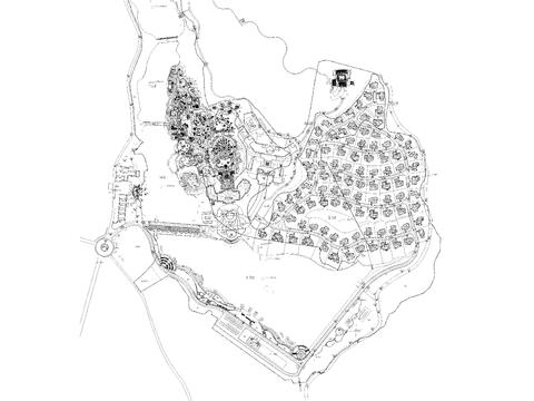  溫泉度假村農(nóng)莊農(nóng)業(yè)果園方案規(guī)劃圖cad施工圖 