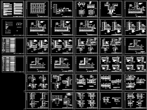  地下室防水图集CAD施工图 