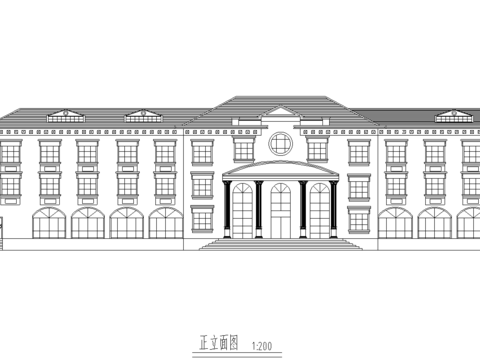  綜合樓建筑cad施工圖 