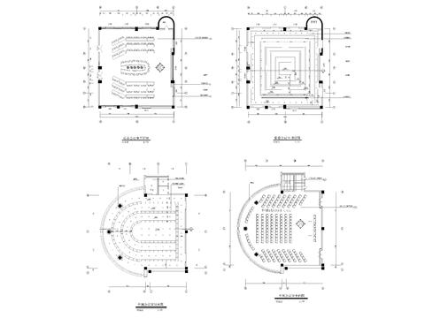  办公会议室cad平面图 