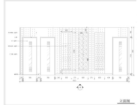  美容美發(fā)店立面cad施工圖 