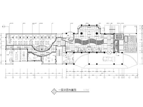  某酒店大堂cad施工图 