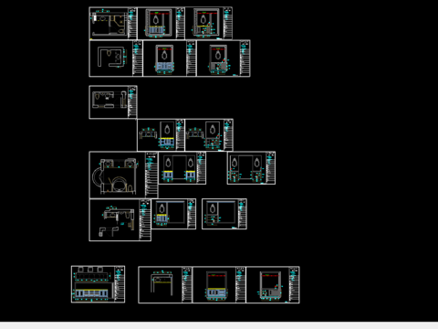  橱柜图纸CAD施工图 
