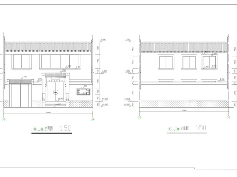  27.四合院建筑設(shè)計CAD施工圖 