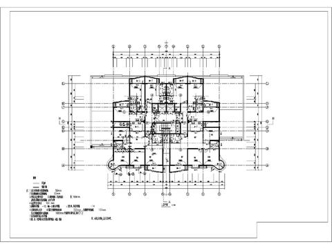  高層公寓建筑CAD施工圖 