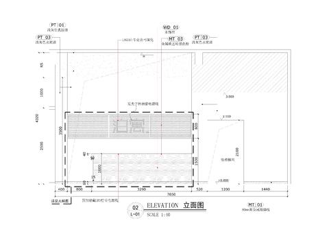  接待小大堂cad立面图 