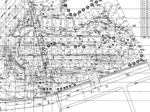  冠迪花园总平面CAD施工图 