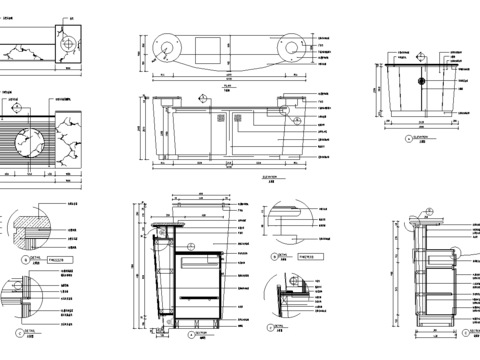 服务台节点大样 