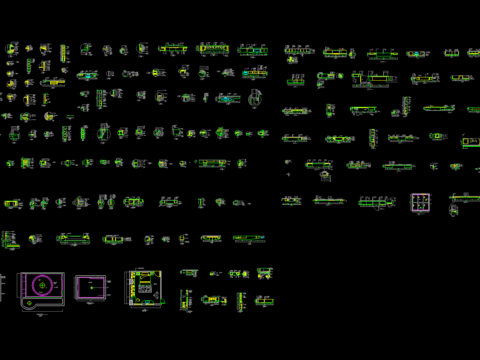  装修立面节点CAD施工图 