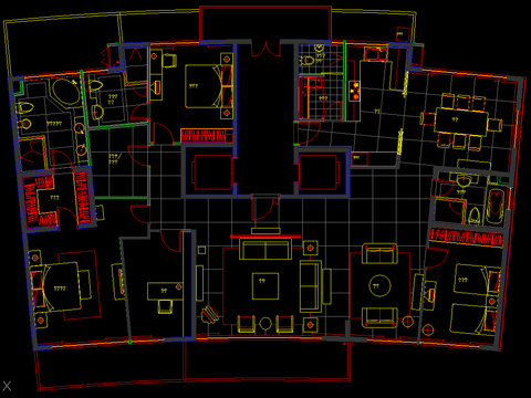  公寓装修CAD施工图 