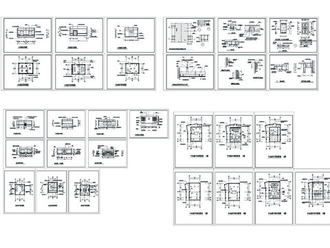  法院审判厅CAD施工图 