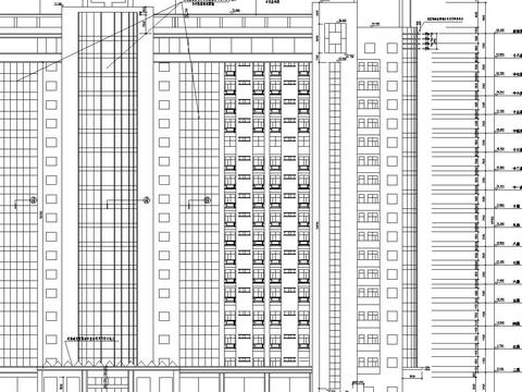  医院住院楼CAD施工图 