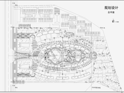  小區(qū)規(guī)劃景觀CAD施工圖 