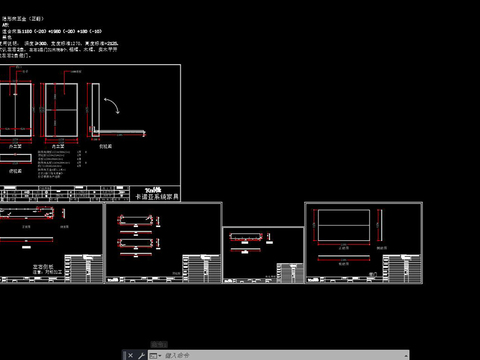  全屋定制隐形床cad图库 