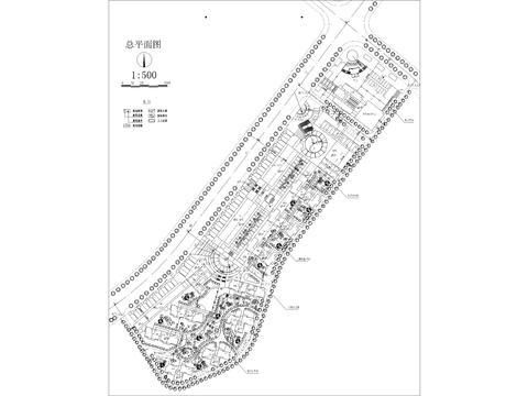  大学城休闲街CAD施工图 
