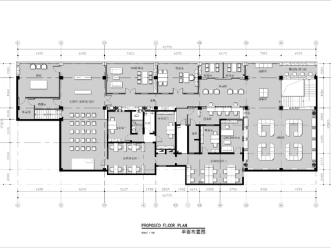  600㎡典当行cad平面图 