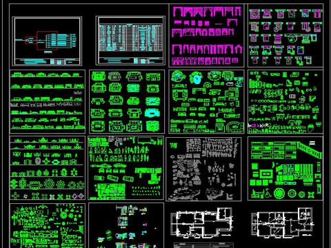  图库大全cad常用经典 