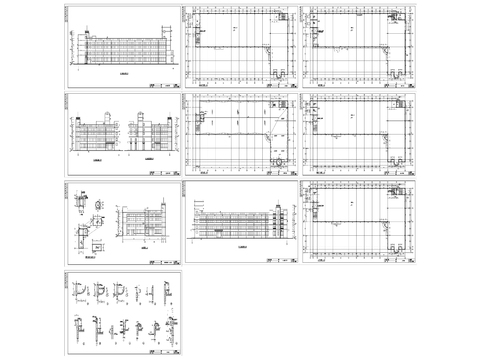  64廠房建筑cad施工圖 
