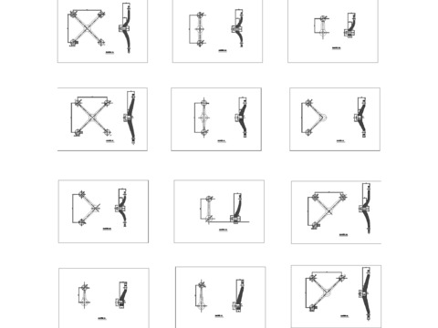  200A系列驳接爪cad源文件 