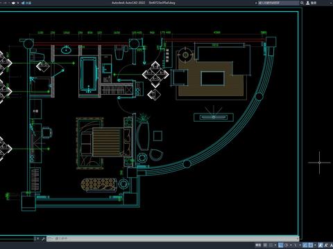  办公室cad平面图 