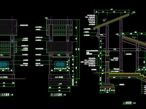  村标设计cad施工图 