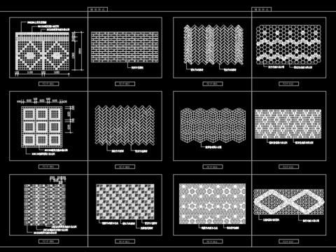  铺装样式CAD施工图 