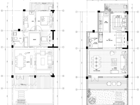  家具布置强电弱电给排水插座空调布局cad施工图 