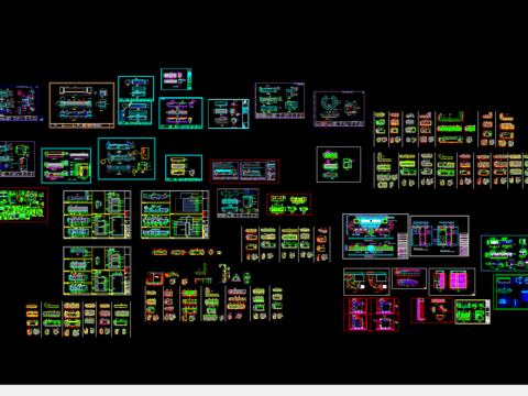  收银台服务台接待台CAD施工图 