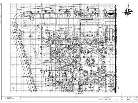  植物园cad施工图 