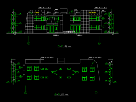  幼儿园cad施工图 