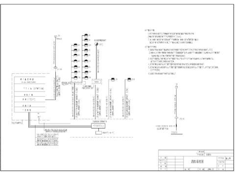  消防泵房电气系统原理图cad施工图 