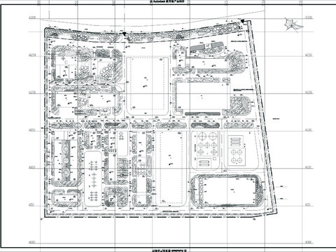  草甘膦原粉建設(shè)項目總平cad施工圖 